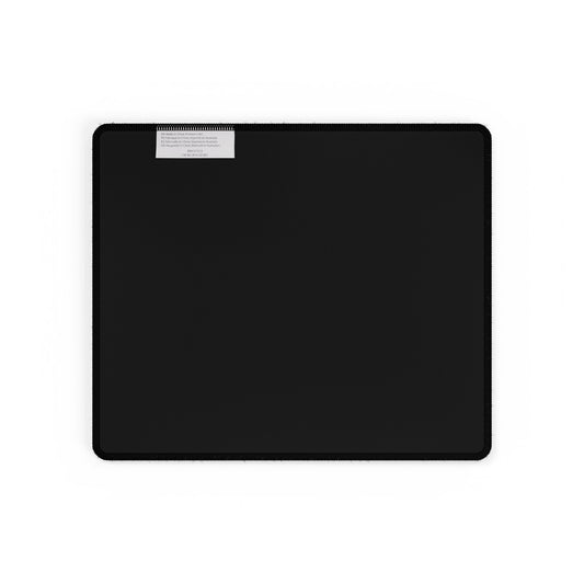 Realism93 Black Gaming Desk Mat — Large Mouse Pad with Gothic Logo