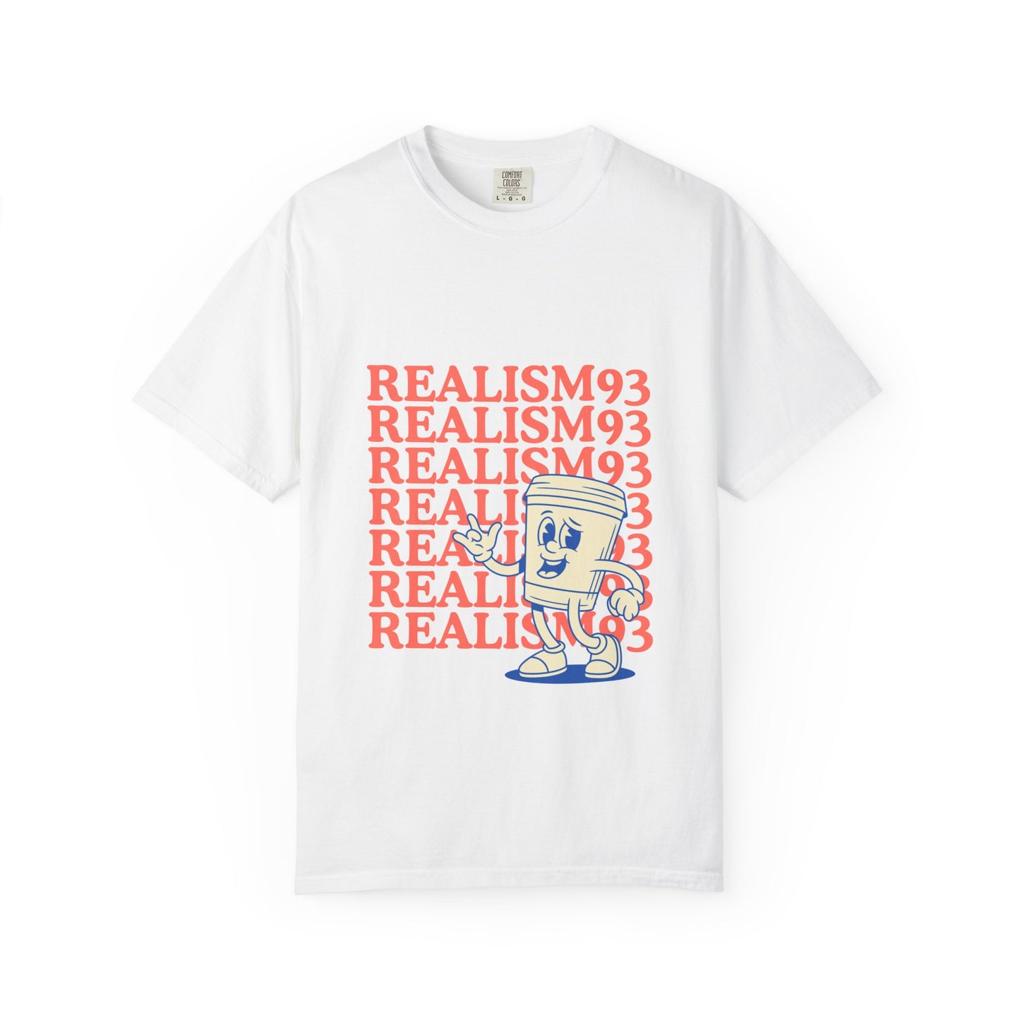 Realism93 Retro Cartoon Tee — Graphic T-Shirt with Vintage Mascot