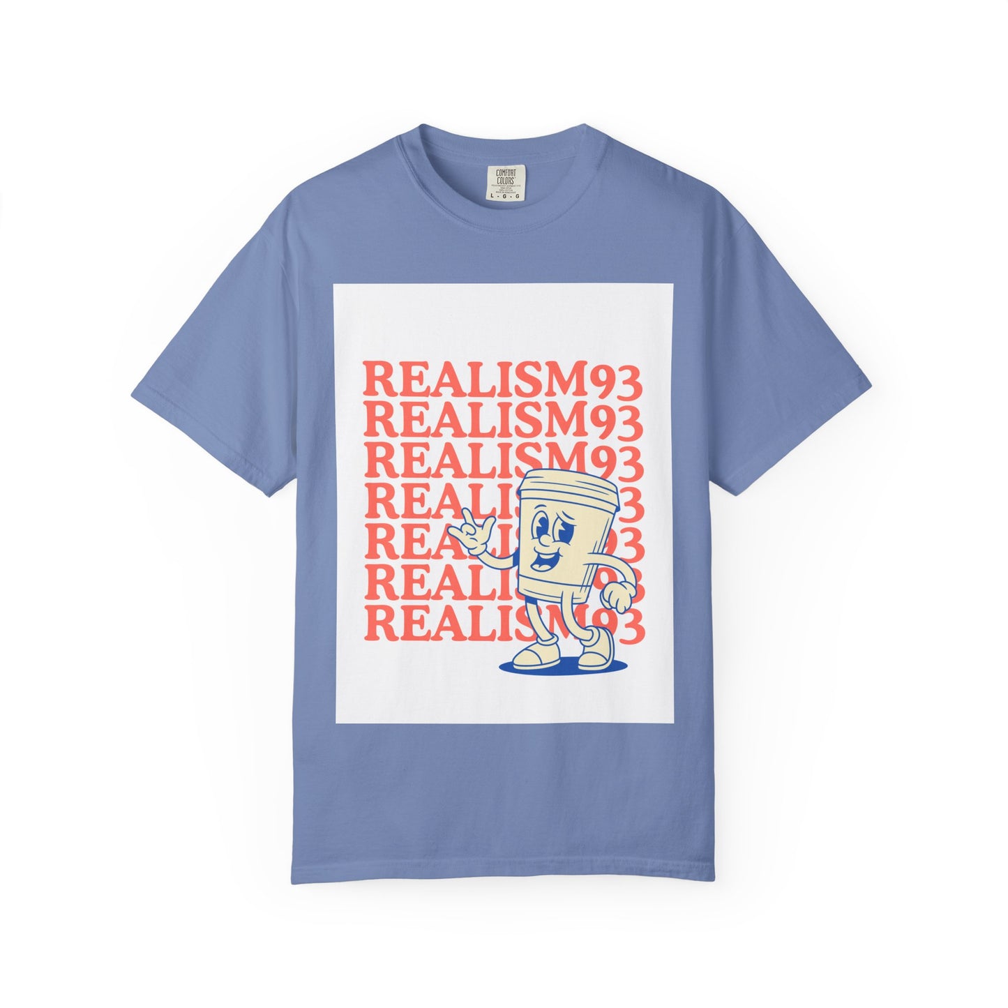 Realism93 Retro Cartoon Tee — Graphic T-Shirt with Vintage Mascot