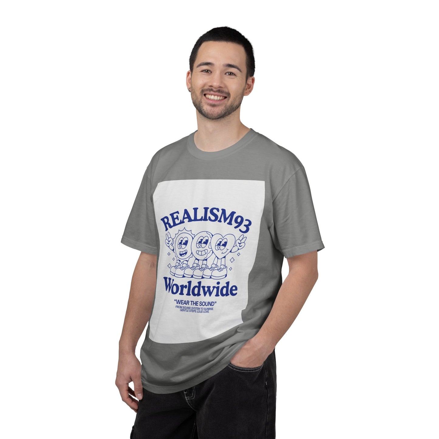 Realism93 Worldwide Graphic T-Shirt — Retro Cartoon Music Tee