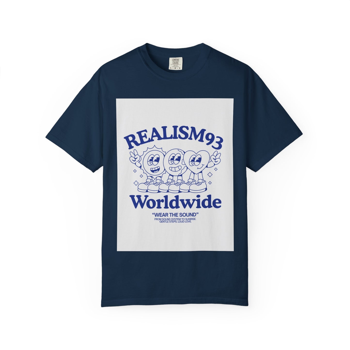 Realism93 Worldwide Graphic T-Shirt — Retro Cartoon Music Tee