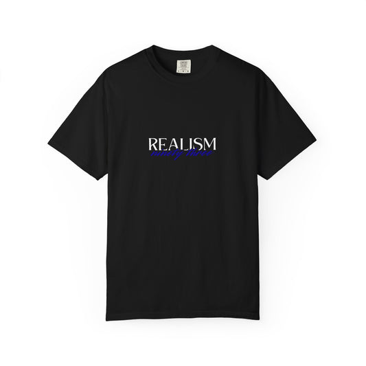 Realism ninety three Graphic T-Shirt — Minimalist Text Design
