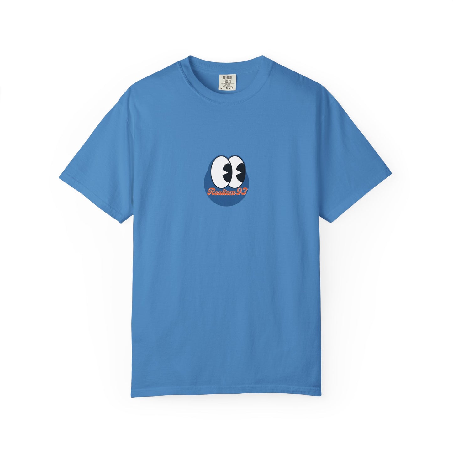 Realism93 Cartoon Eyes Tee — Graphic T-Shirt with Cartoon Mascot