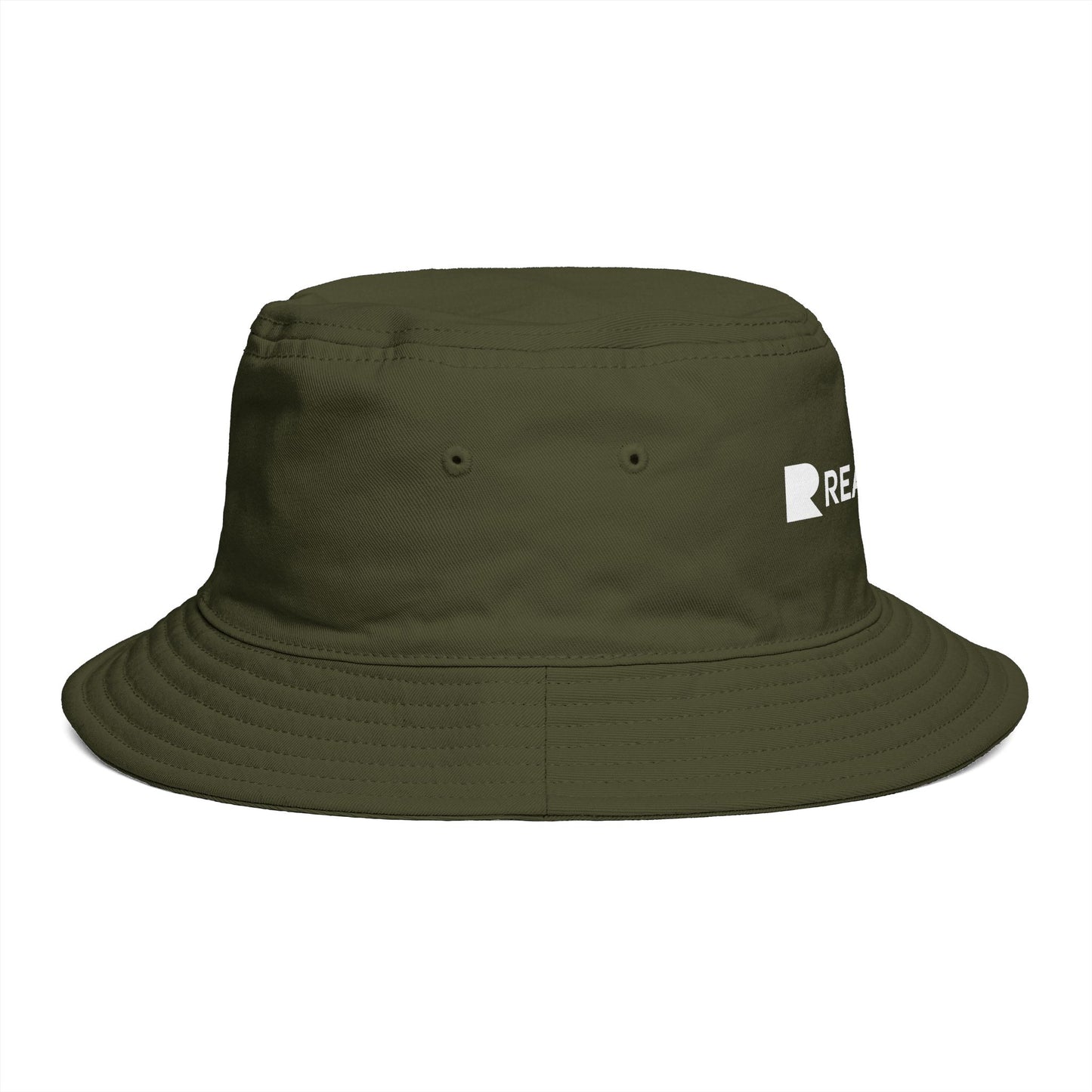 Realism93 Bucket Hat – Minimal Logo Sun Hat