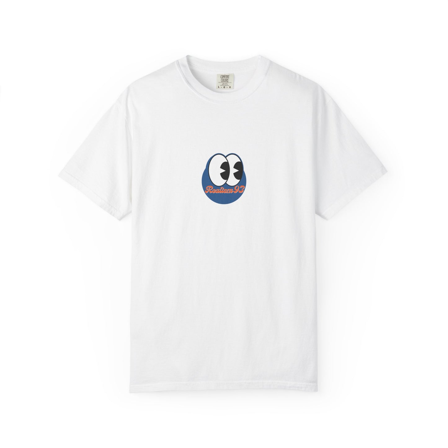 Realism93 Cartoon Eyes Tee — Graphic T-Shirt with Cartoon Mascot