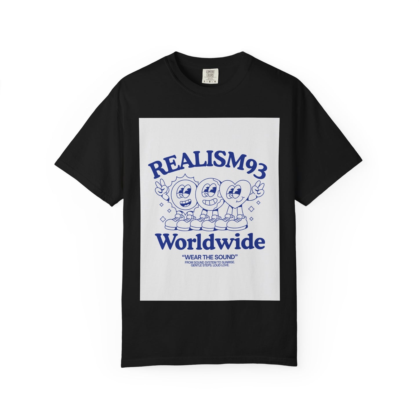 Realism93 Worldwide Graphic T-Shirt — Retro Cartoon Music Tee