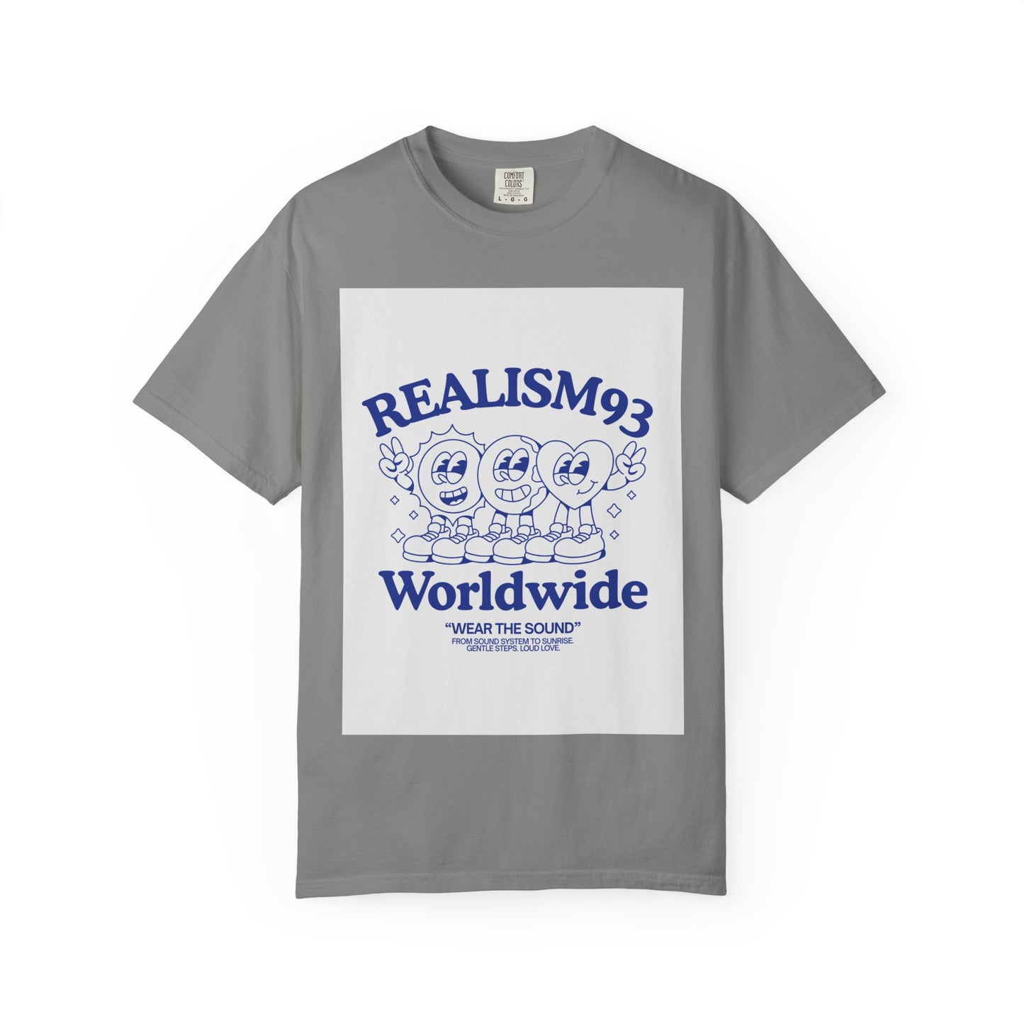 Realism93 Worldwide Graphic T-Shirt — Retro Cartoon Music Tee