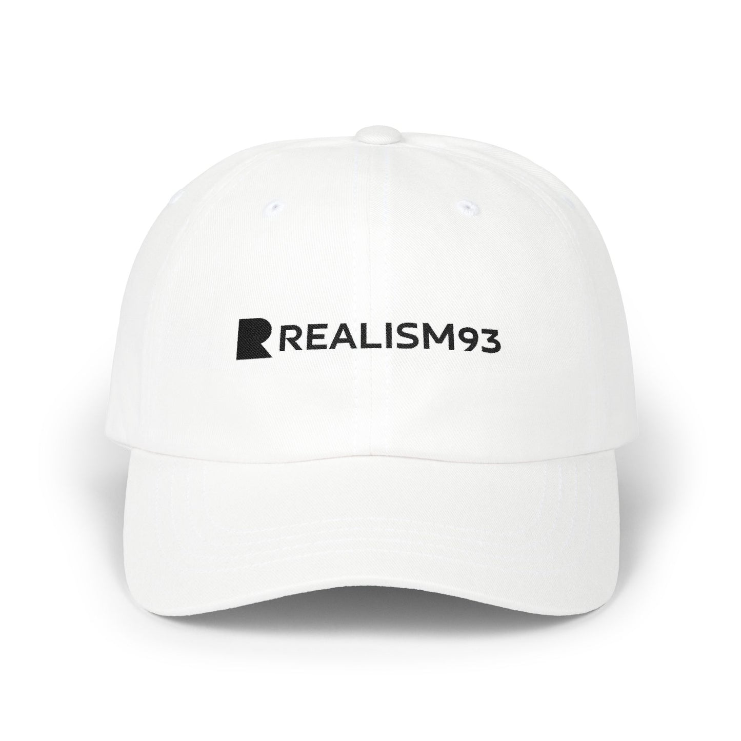 Realism93 Cap – Minimal Logo Embroidered Baseball Hat