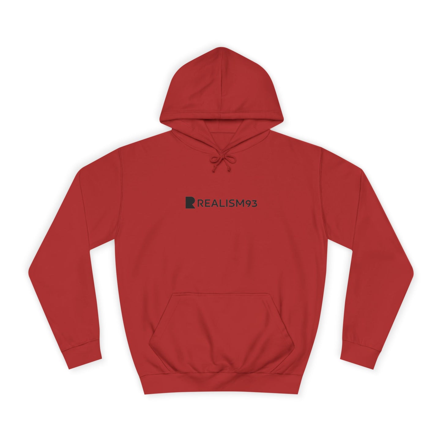 College Hoodie — Minimal 'Realism93' Logo Pullover
