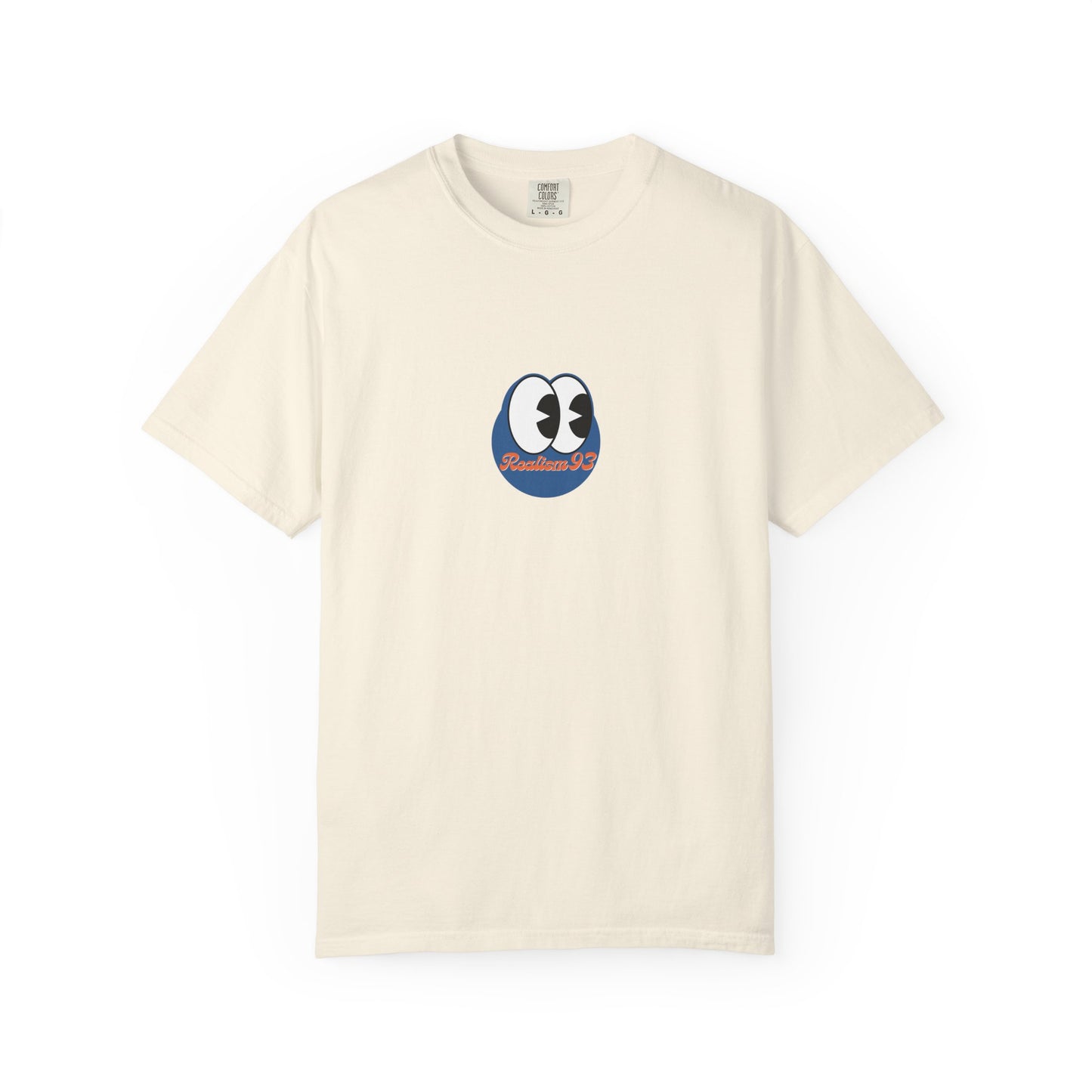 Realism93 Cartoon Eyes Tee — Graphic T-Shirt with Cartoon Mascot