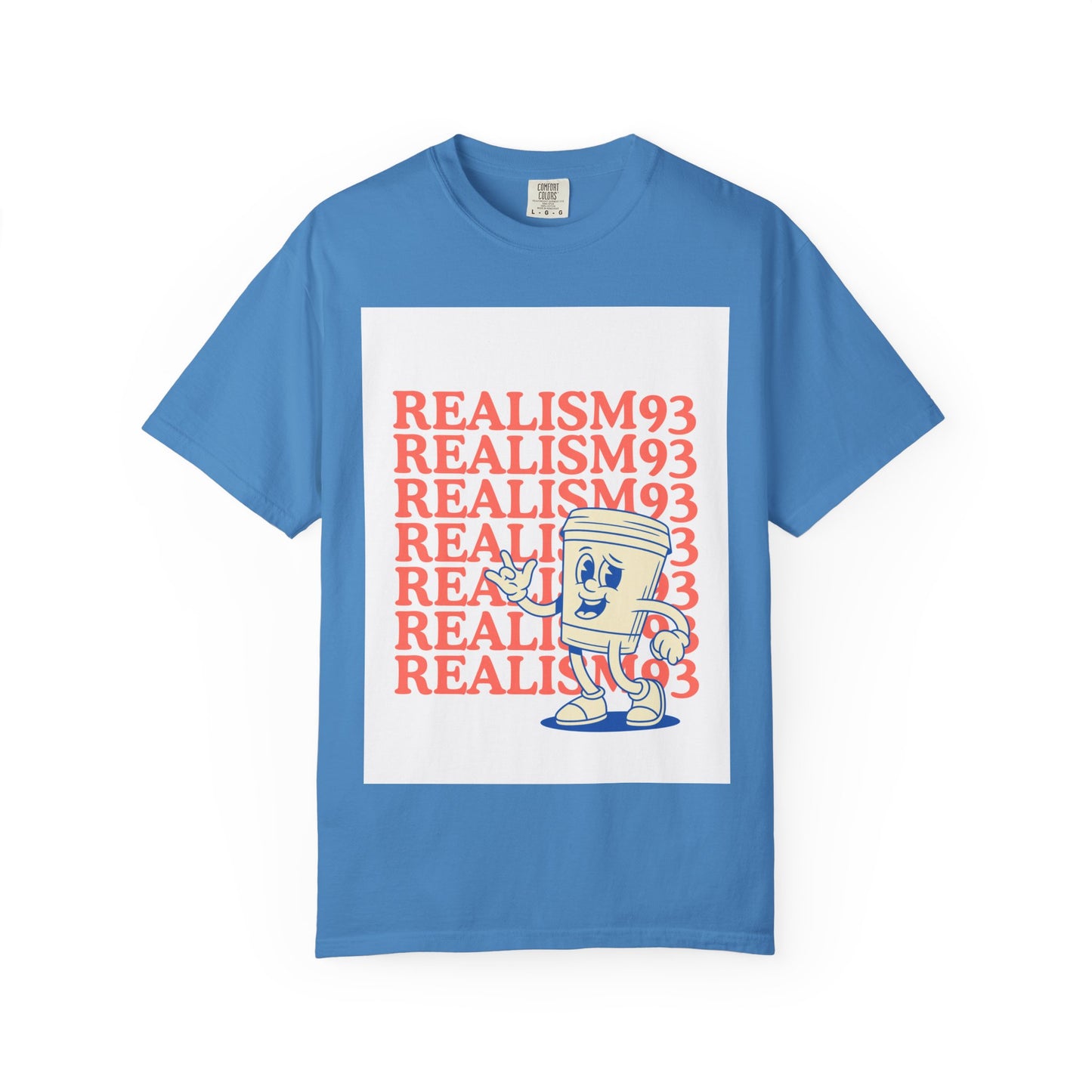 Realism93 Retro Cartoon Tee — Graphic T-Shirt with Vintage Mascot