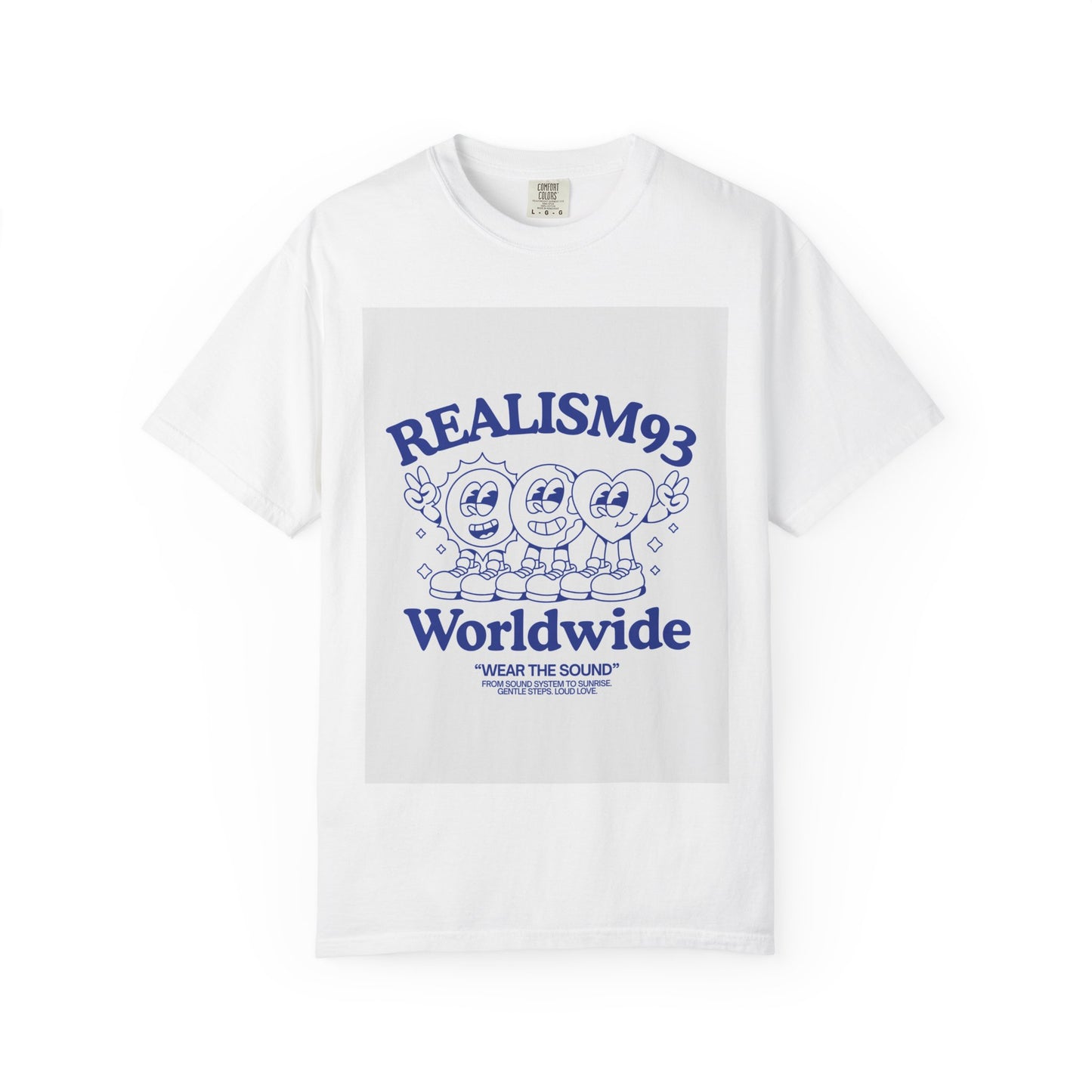 Realism93 Worldwide Graphic T-Shirt — Retro Cartoon Music Tee