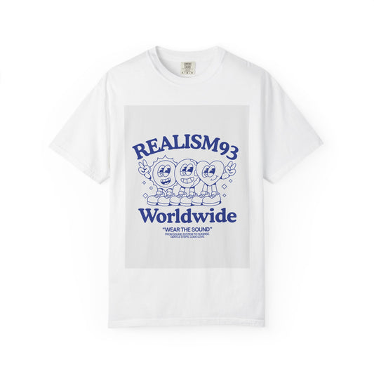 Realism93 Worldwide Graphic T-Shirt — Retro Cartoon Music Tee