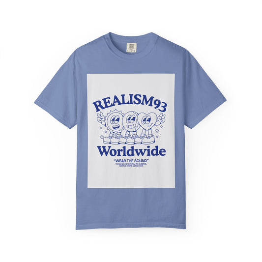 Realism93 Worldwide Graphic T-Shirt — Retro Cartoon Music Tee