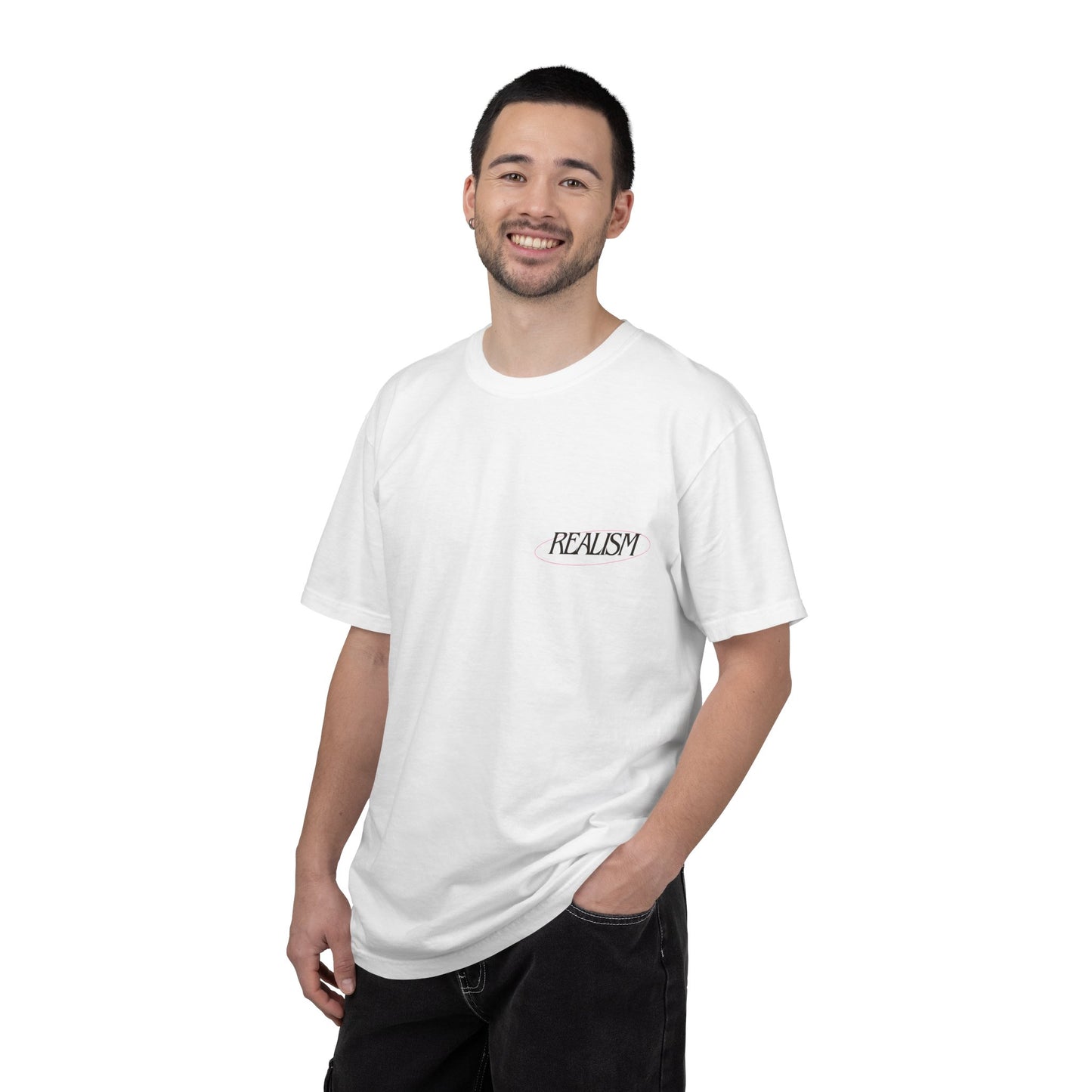 High On Realism Back Print Graphic T-Shirt — Retro Heart Skateboard Design