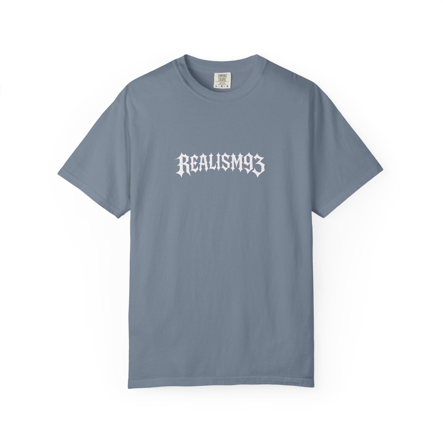 Realism93 Graphic T-Shirt — Vintage Grunge Logo Tee