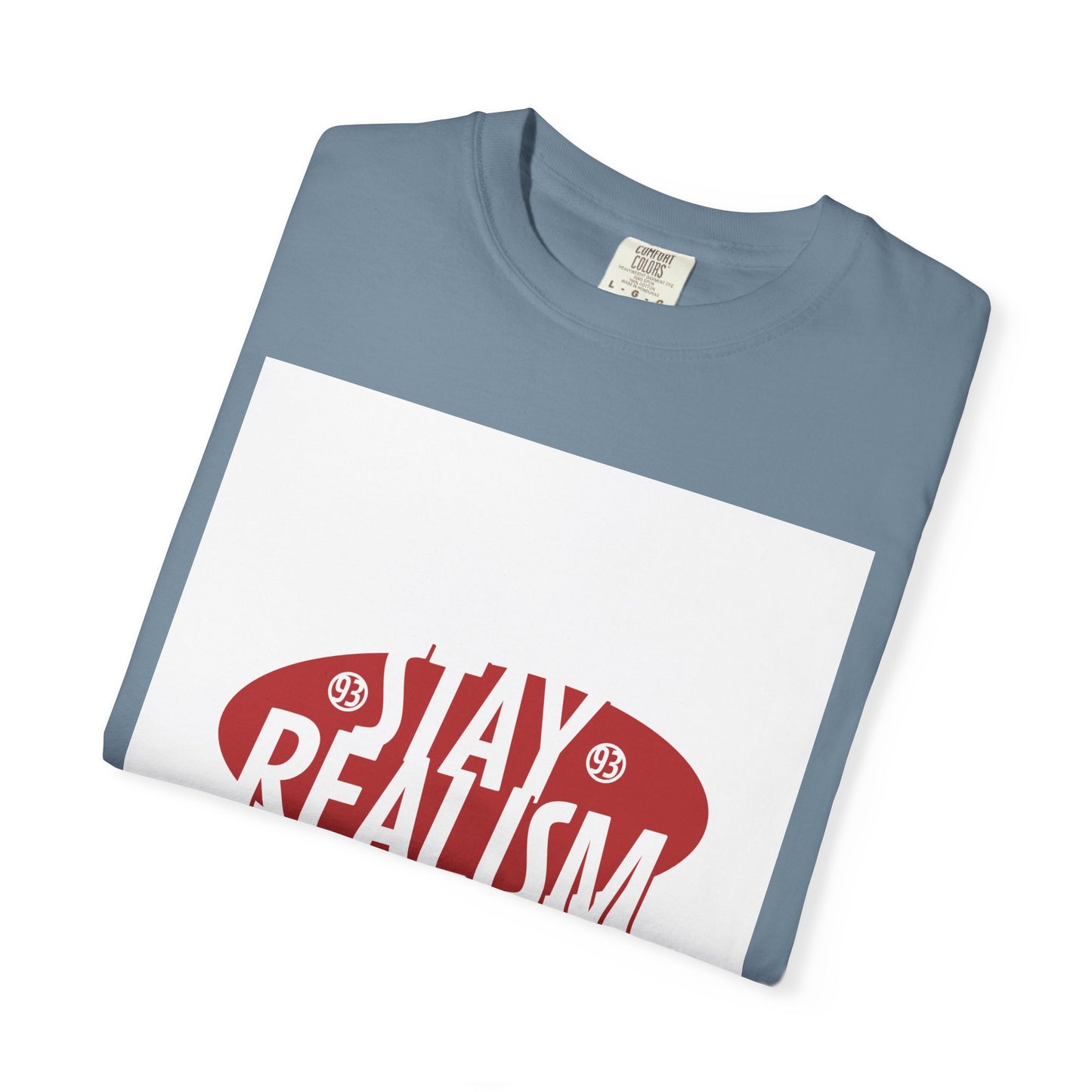 Stay Realism Graphic T-Shirt — Retro Bold Typography Tee