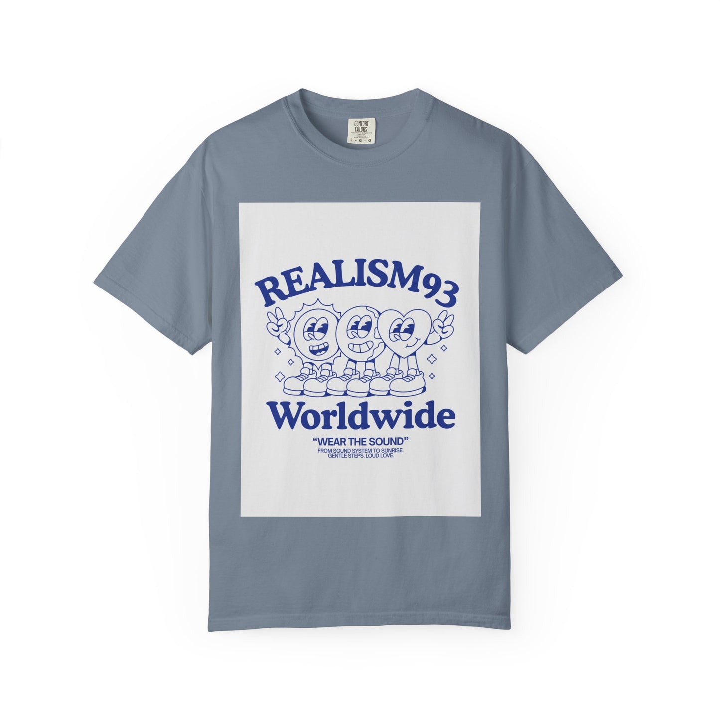 Realism93 Worldwide Graphic T-Shirt — Retro Cartoon Music Tee
