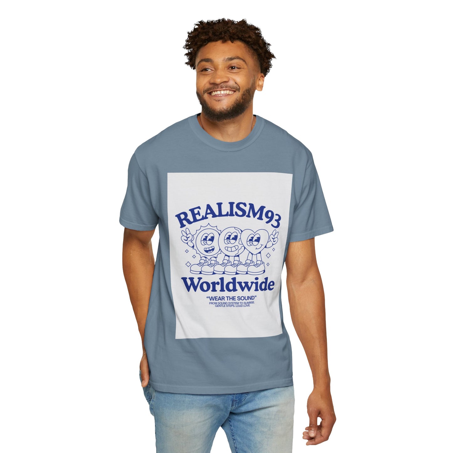 Realism93 Worldwide Graphic T-Shirt — Retro Cartoon Music Tee