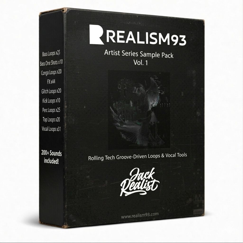 Realism93 Artist Series Sample Pack Vol.1 - Jack Realist - Rolling Tech Groove-Driven Loops & Vocal Tools