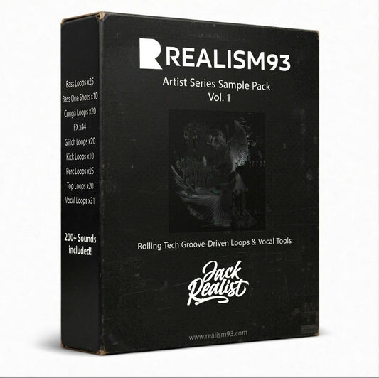 Realism93 Artist Series Sample Pack Vol.1 - Jack Realist - Rolling Tech Groove-Driven Loops & Vocal Tools
